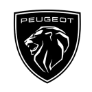 Logo noir et blanc de Peugeot Automobile à Auriac 64